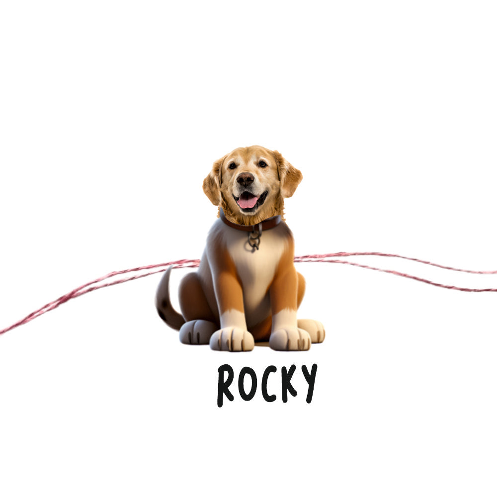 Babble Wrap Personalised Caricature Rakhi - Pawfect Bond