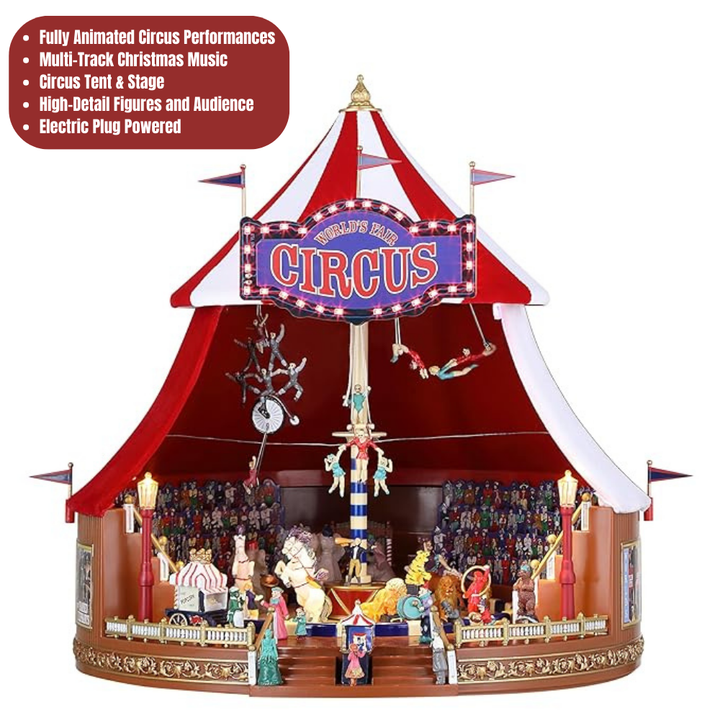 Mr. Christmas 12" Musical World's Fair Circus