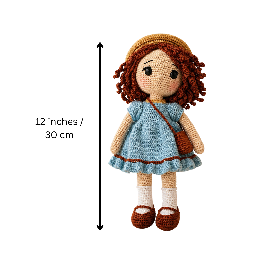 Crochet Doll - Charlotte The Curly Doll