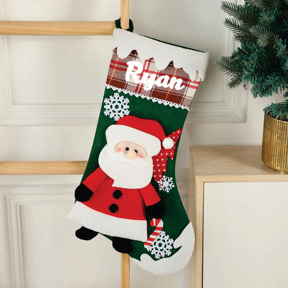 Babble Wrap Snowflake Magic Stocking (Santa)