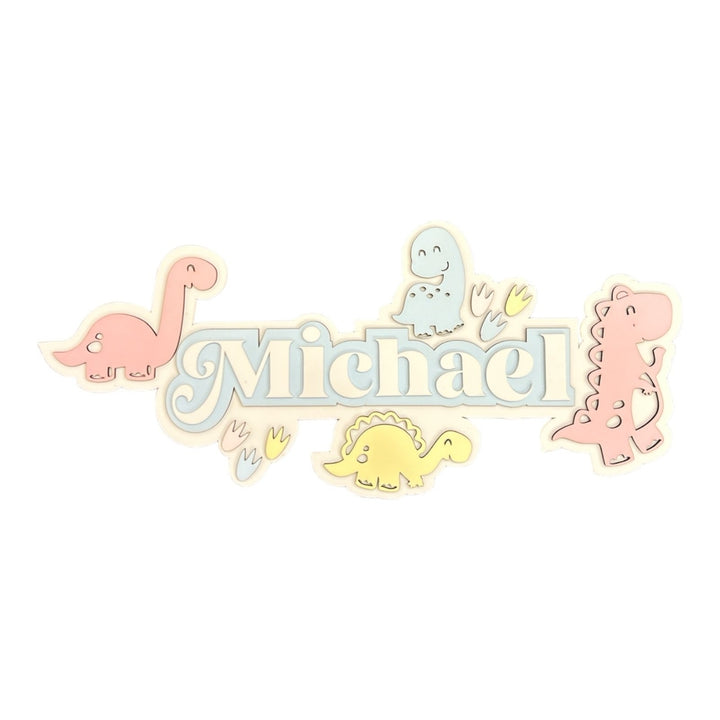 3 Layer Name Plaque- Dino Domain