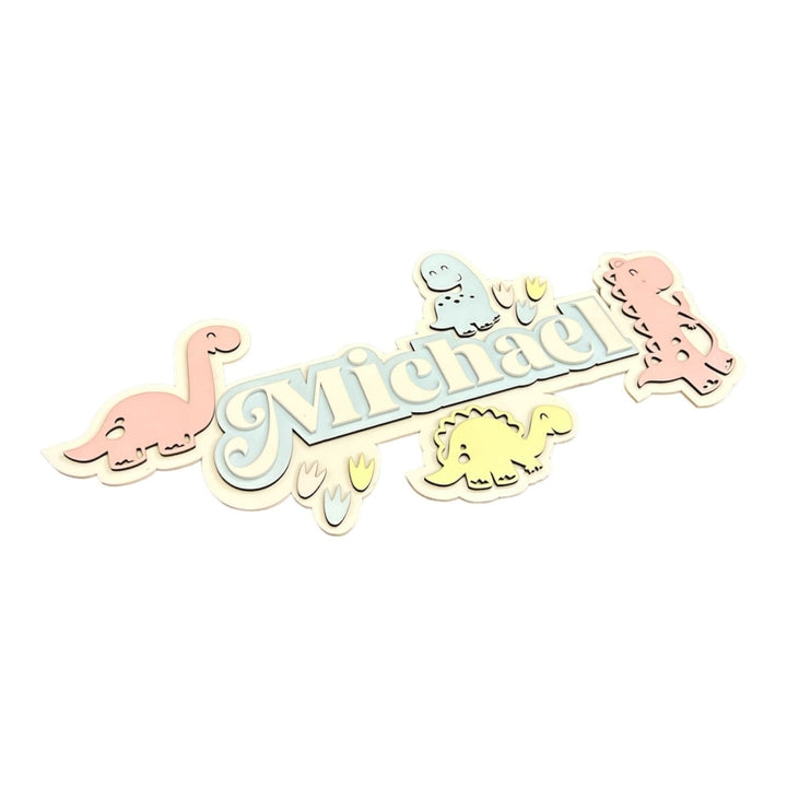 3 Layer Name Plaque- Dino Domain