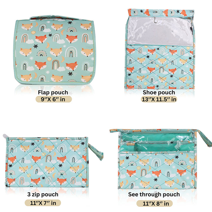 Multi use pouch set- 4 piece set - Fox