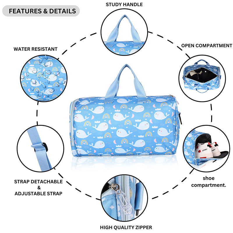 Travel Duffel bag -Whale