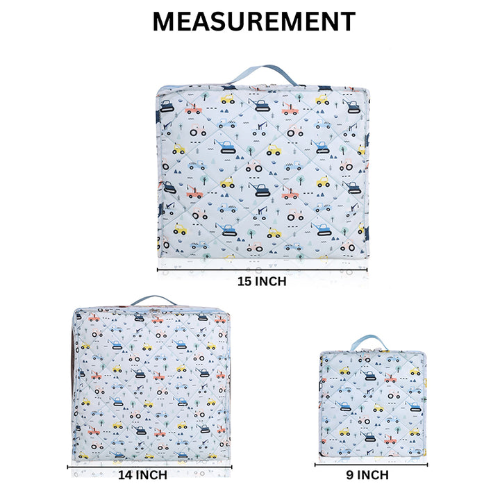 Travel cubes- 3 piece set- Vehicles