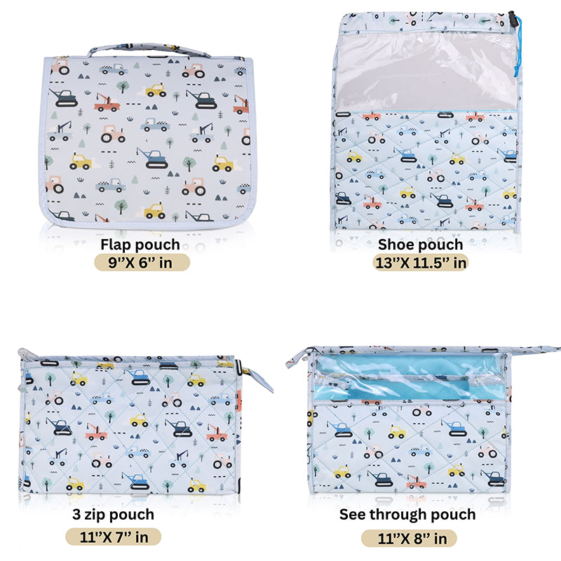 Multi use pouch set- 4 piece set -Vehciles
