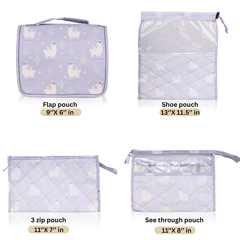 Multi use pouch set- 4 piece set -Llama