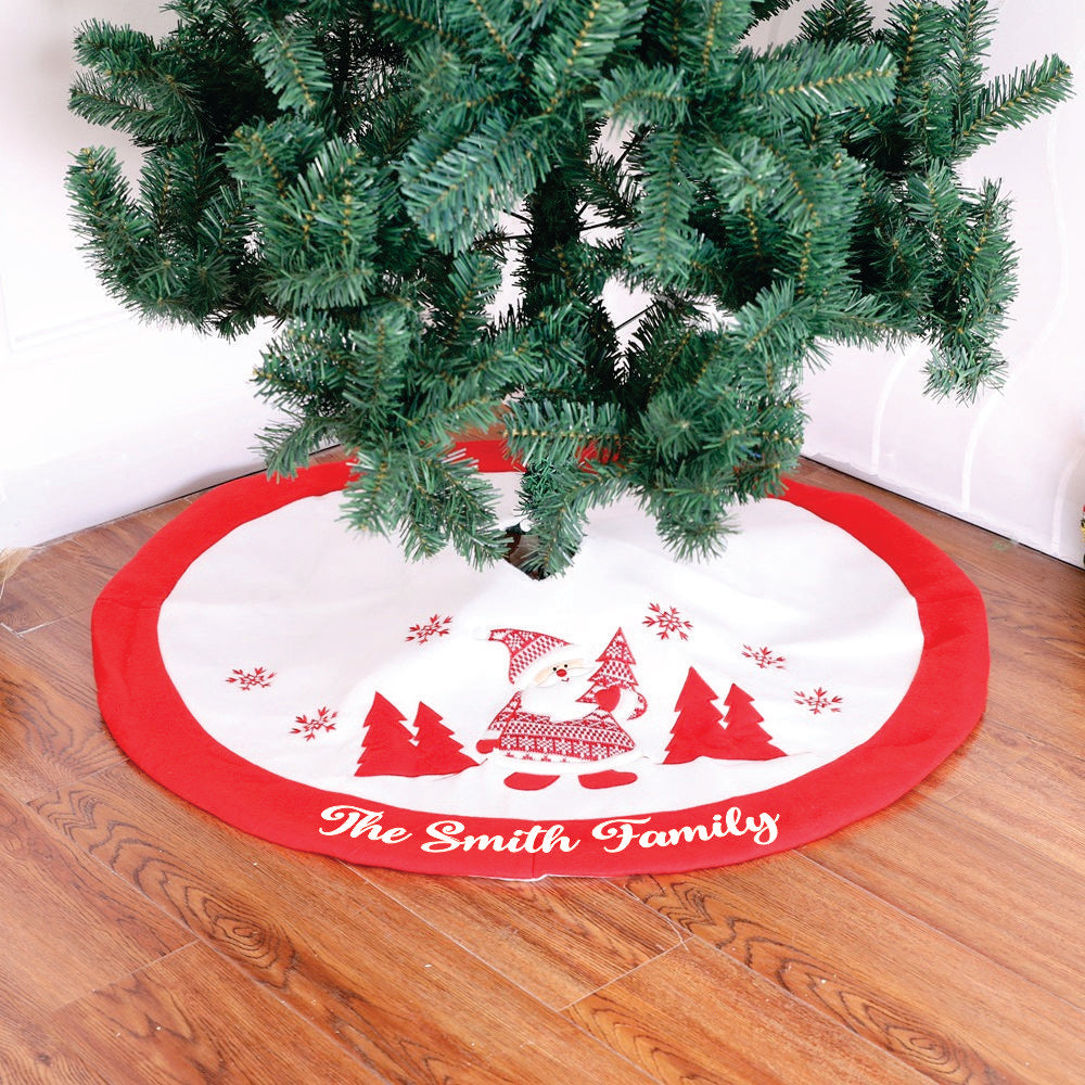 Babble Wrap 35" Tree Skirt- Winter Wonderland