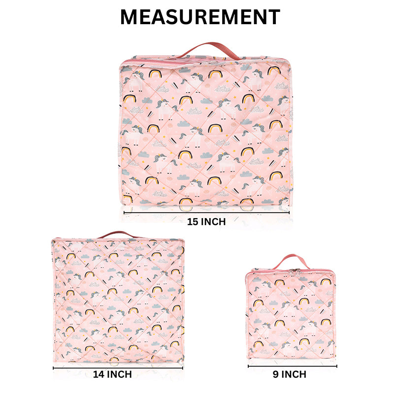 Travel cubes- 3 piece set- Unicorn