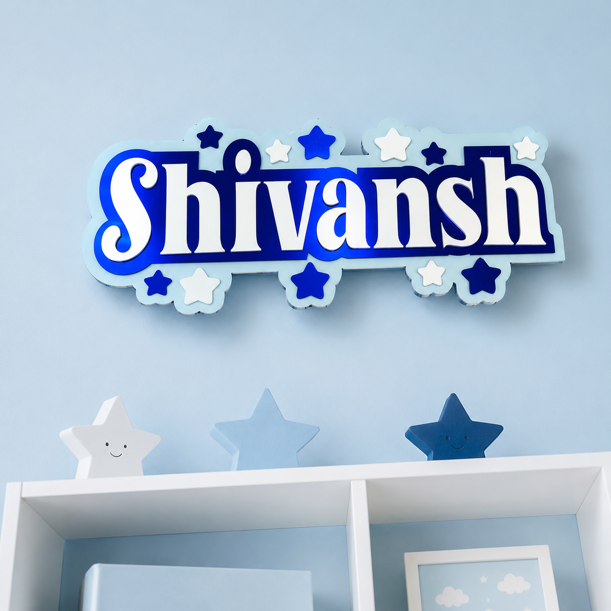 3 Layer Name Plaque - Starlit Haven
