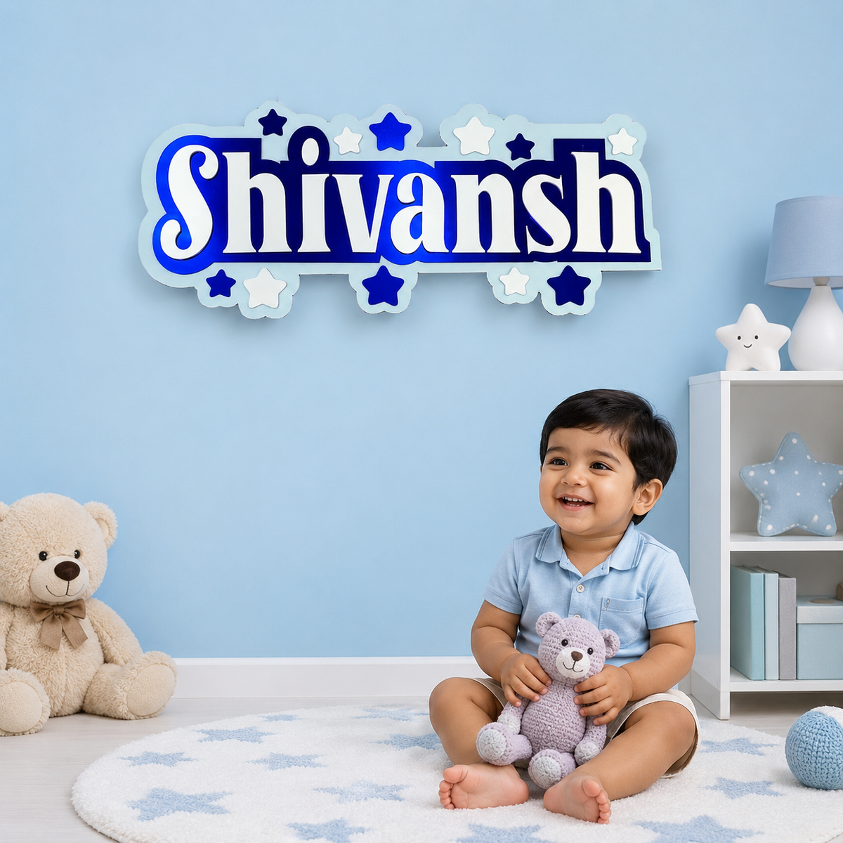 3 Layer Name Plaque - Starlit Haven