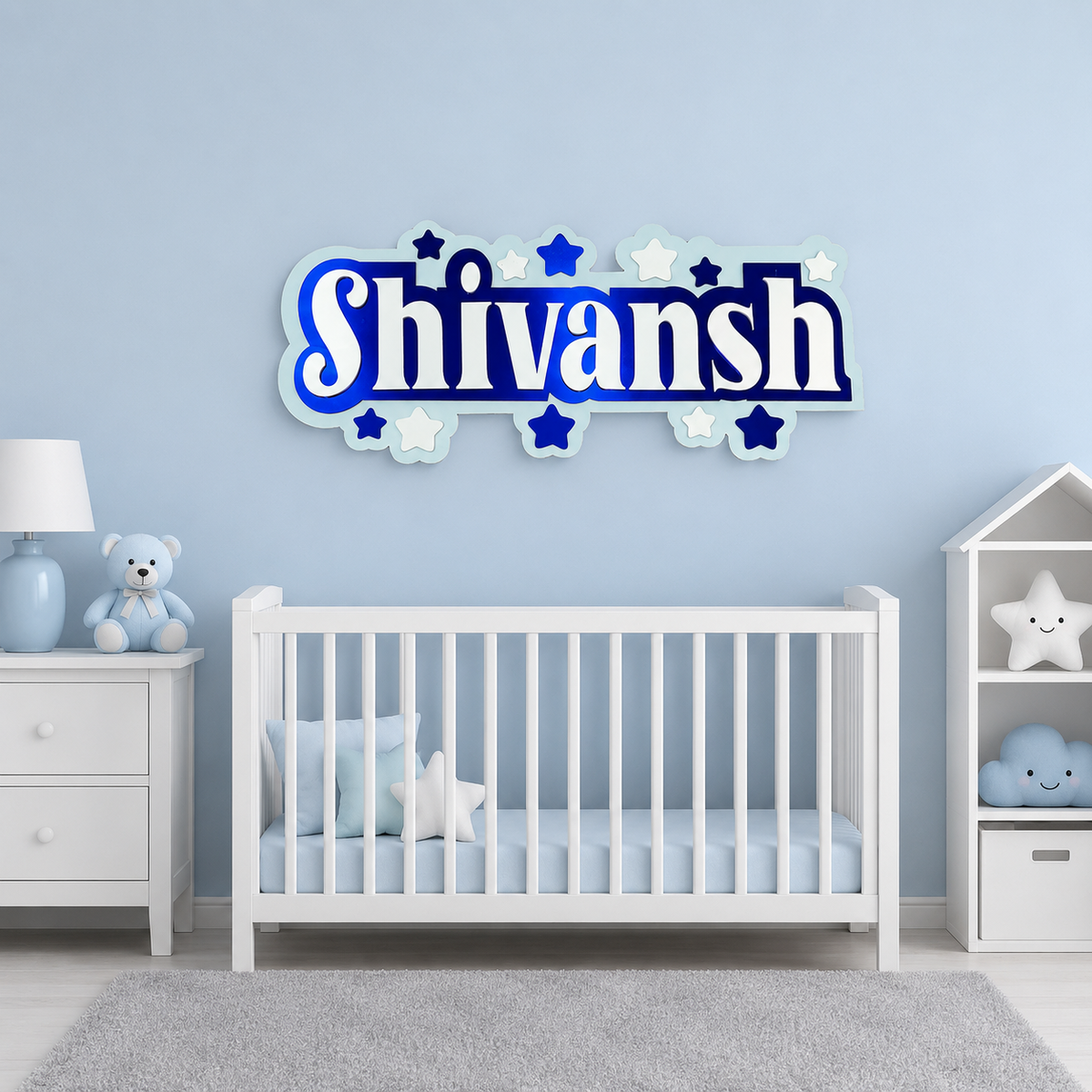 3 Layer Name Plaque - Starlit Haven