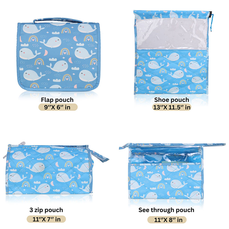 Complete travel set- 7 piece set - Whale