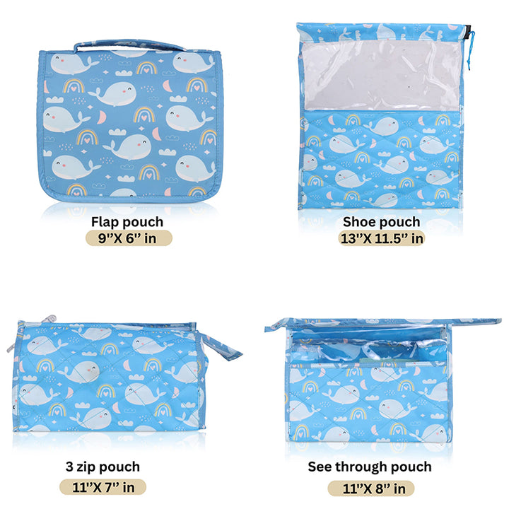 Complete travel set- 7 piece set - Whale