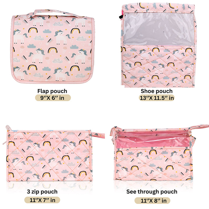 Complete travel set- 7 piece set - Unicorn