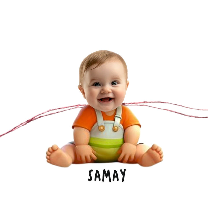 Babble Wrap Personalised Caricature Rakhi - Baby Steps, Big Love