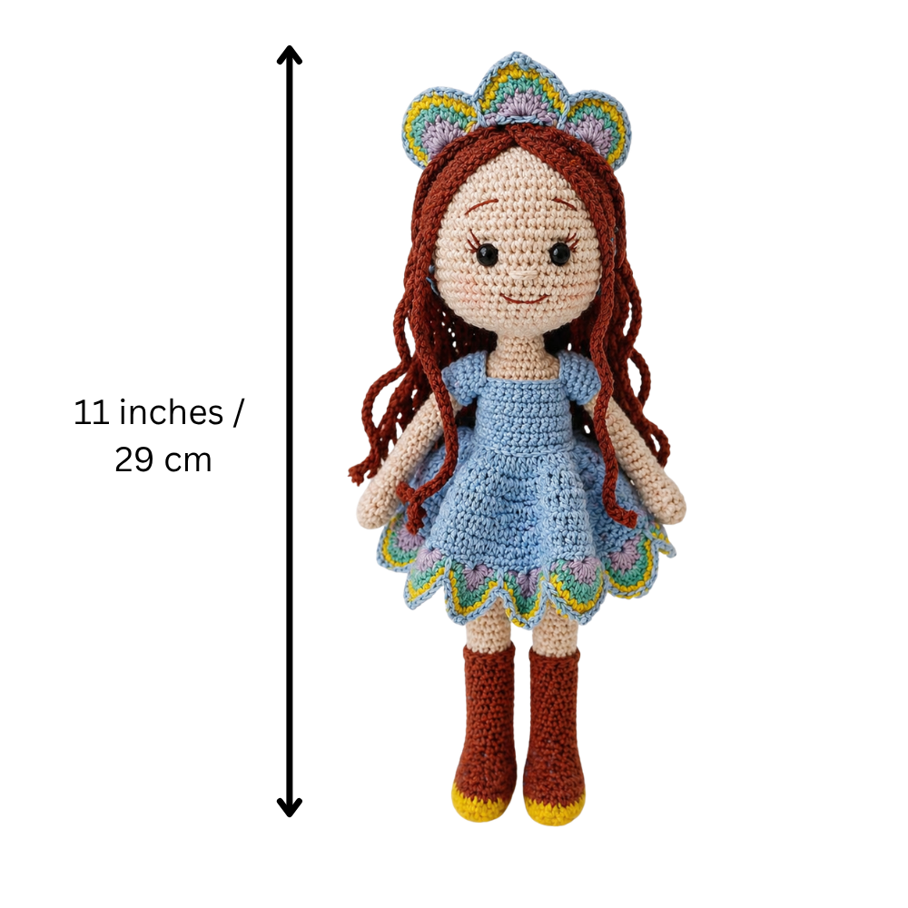 Crochet Doll - Peacock Princess