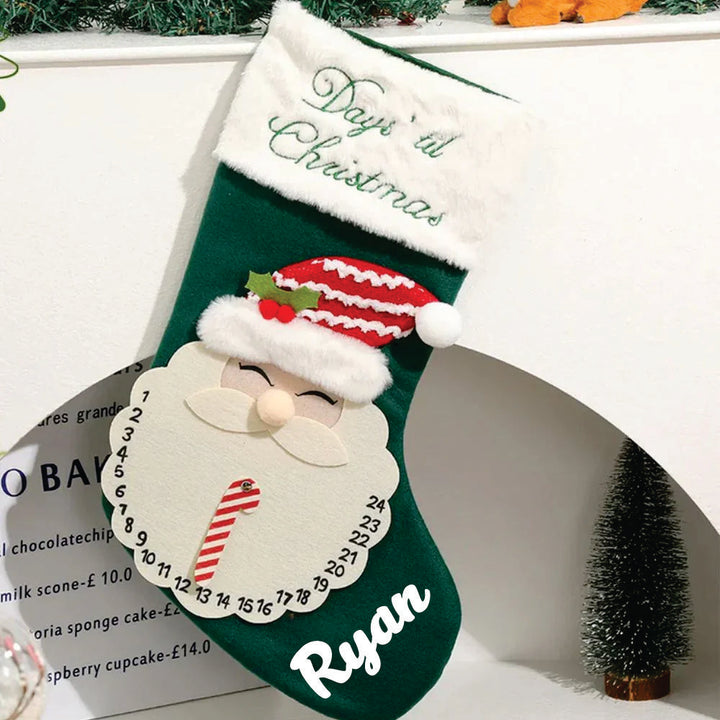 Babble Wrap Festive Countdown Treasure Stockings (Santa)