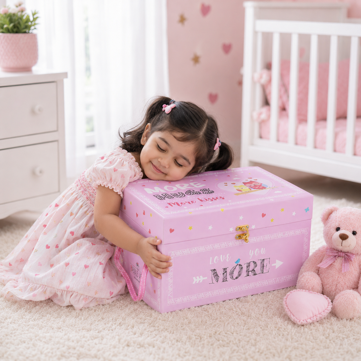 The Pink More Hugs More Kisses- Trunk