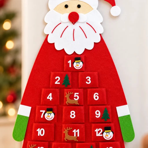 45" Felt Advent Calendar (Santa's Daily Delights)