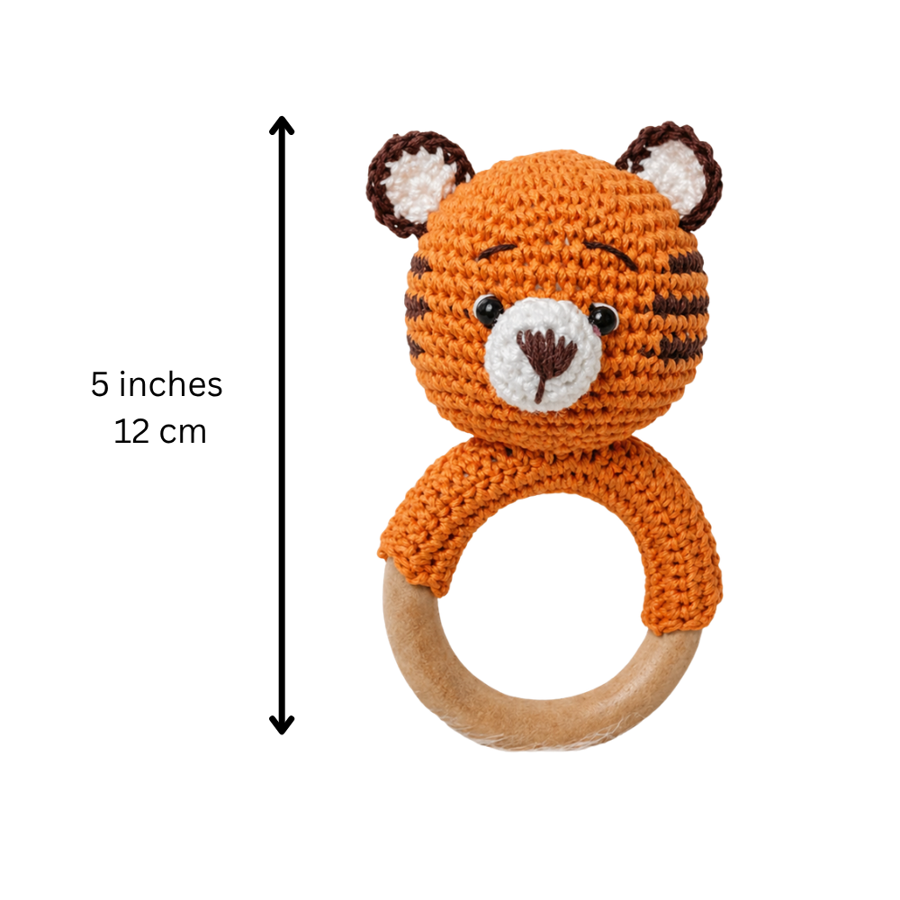 Crochet Rattle - Tiggeroo