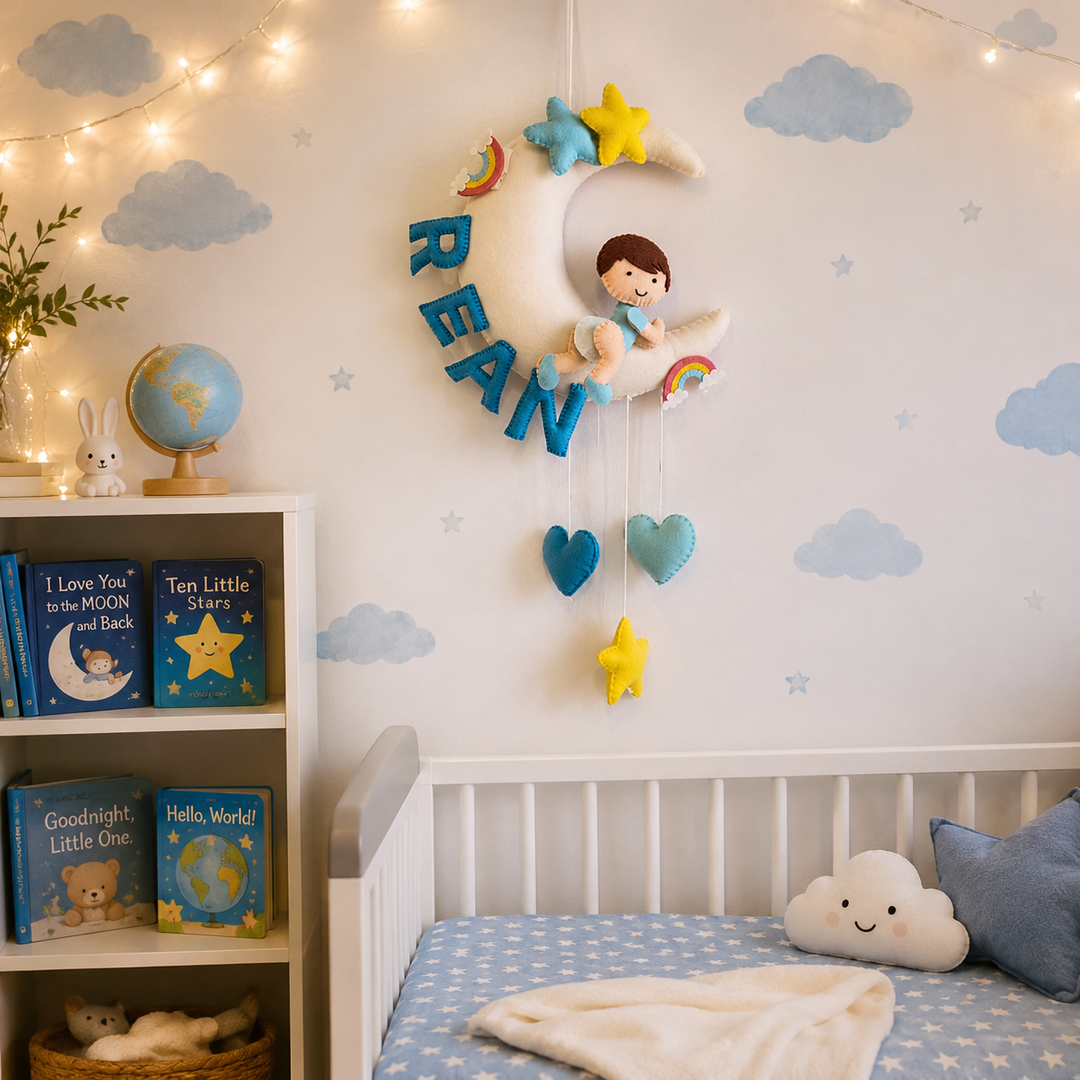 Babble Wrap Sweet Moonlight Name Hanging