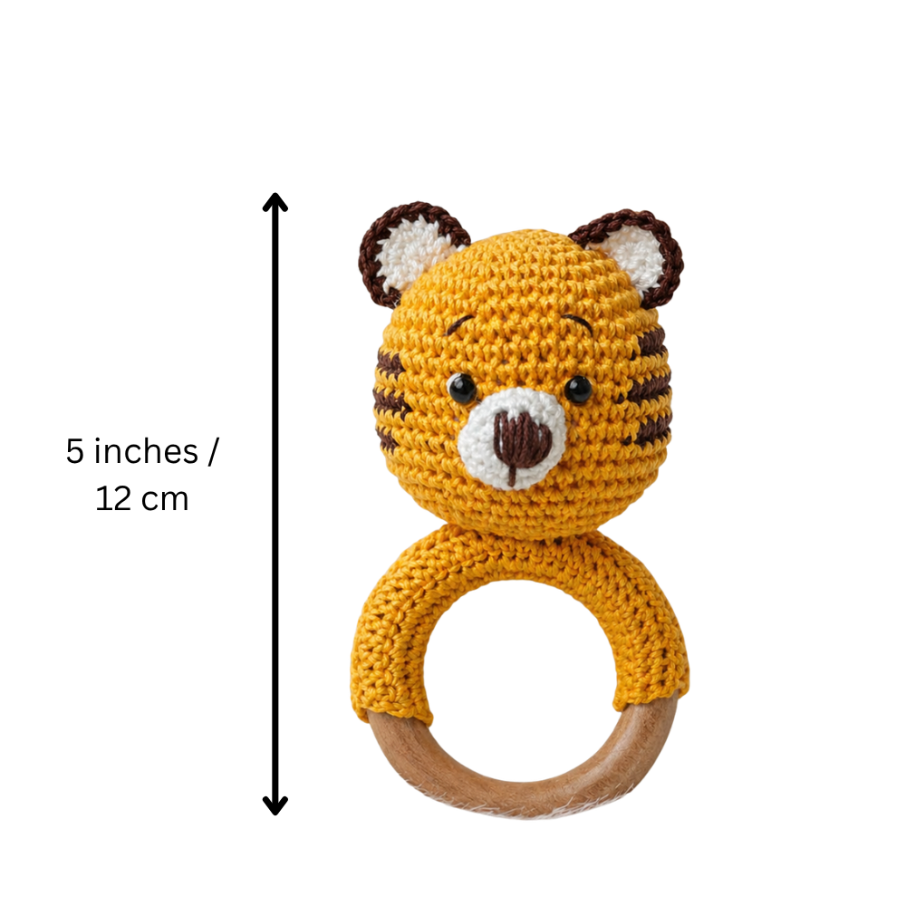 Crochet Rattle - Tiger