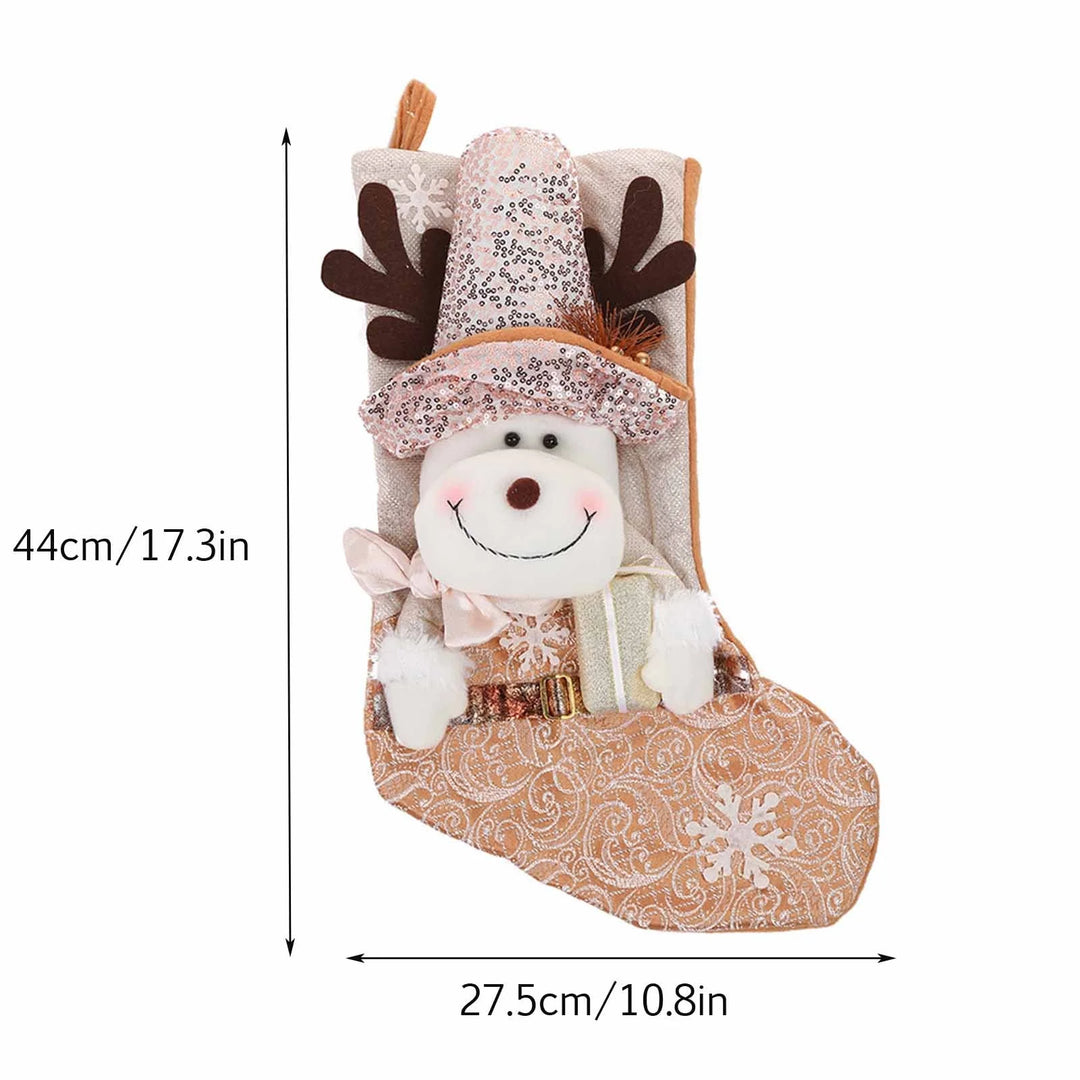Blush & Gold Wonderland Stocking - Reindeer