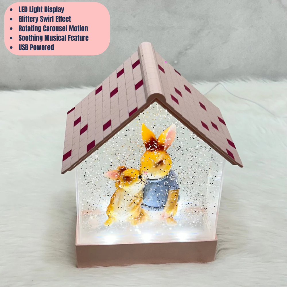 Babble Wrap Musical Snow House - Rabbit