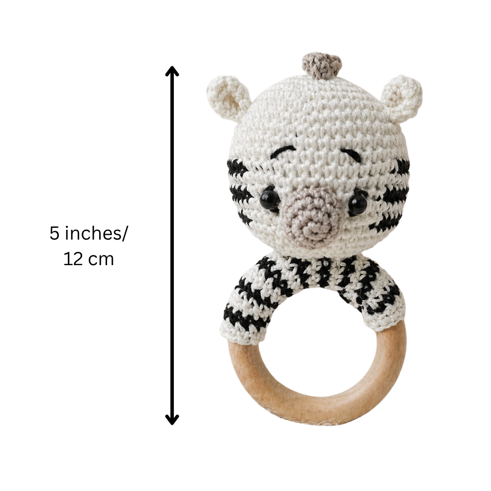 Crochet Rattle - Panda