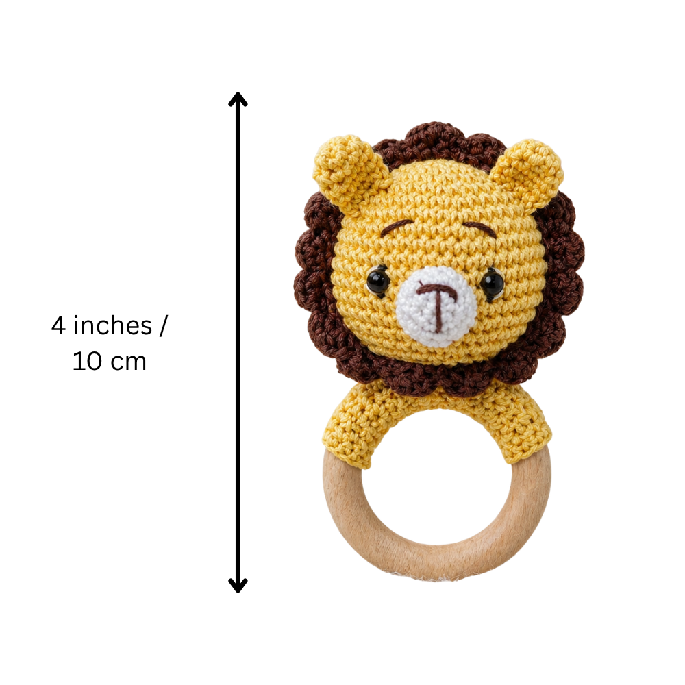 Crochet Rattle - Lion
