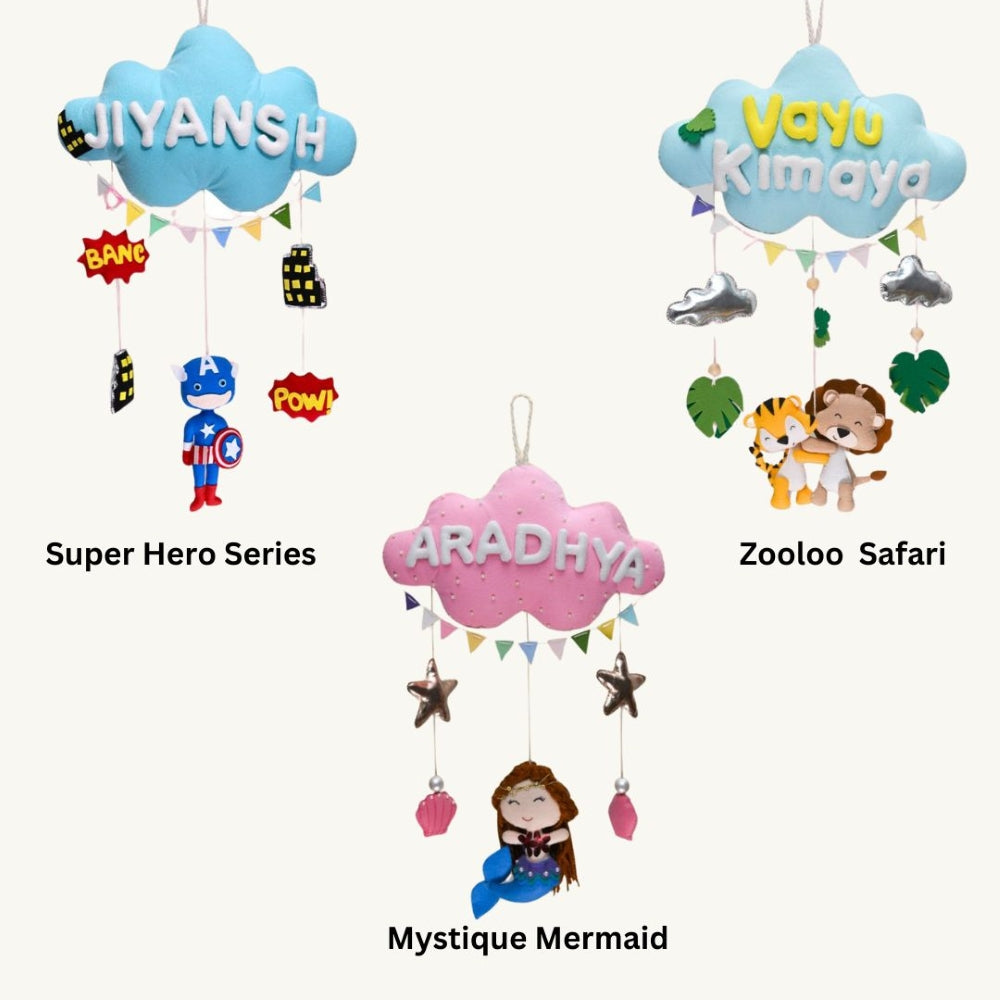 Junior Superhero Series Personalised Cloud Hanging