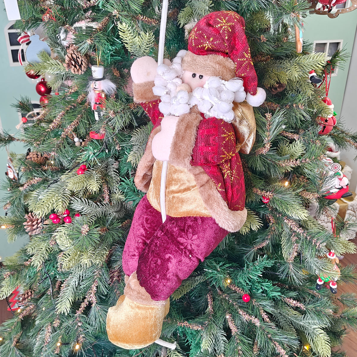 Royal Velvet Santa on a Tree
