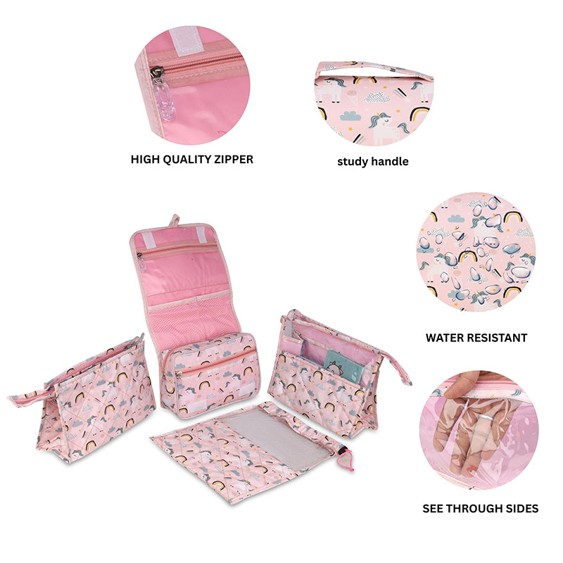 Multi use pouch set- 4 piece set -Unicorn