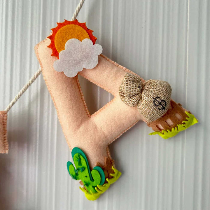 Babble Wrap The Wild West Name Bunting/Garland - Cow Girl