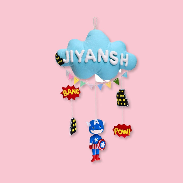 Junior Superhero Series Personalised Cloud Hanging