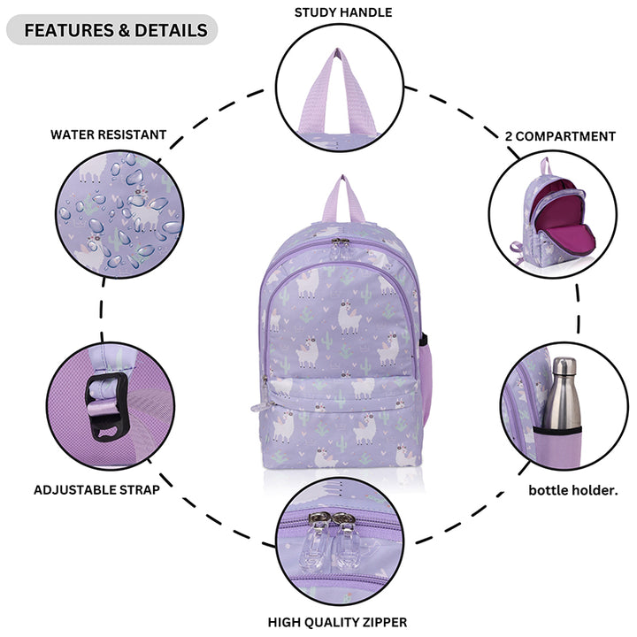 Printed backpack- Llama