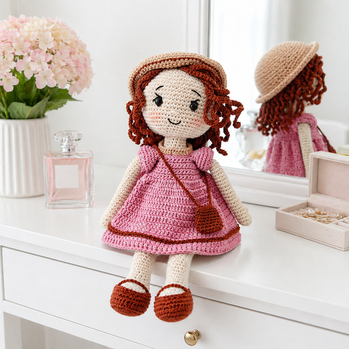 Crochet Doll - Chloe The Curly Doll