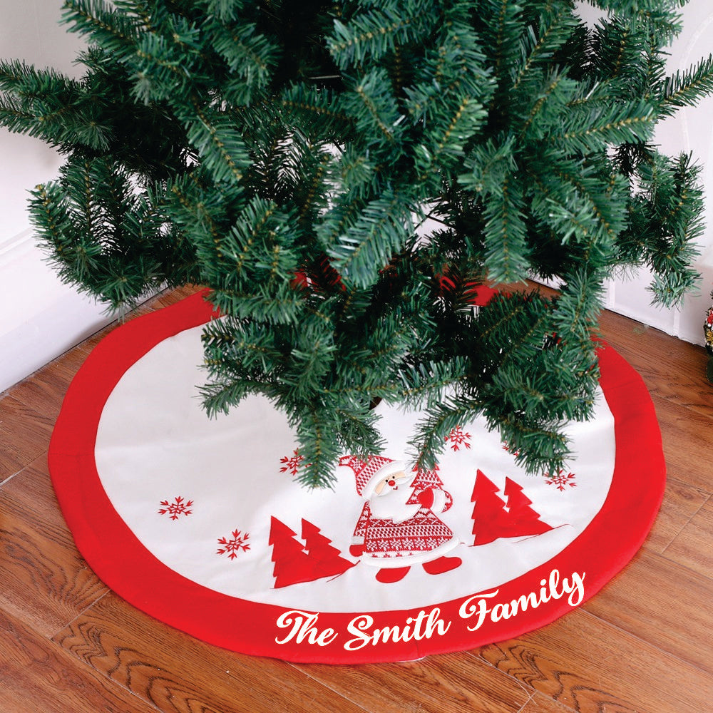 Babble Wrap 35" Tree Skirt- Winter Wonderland