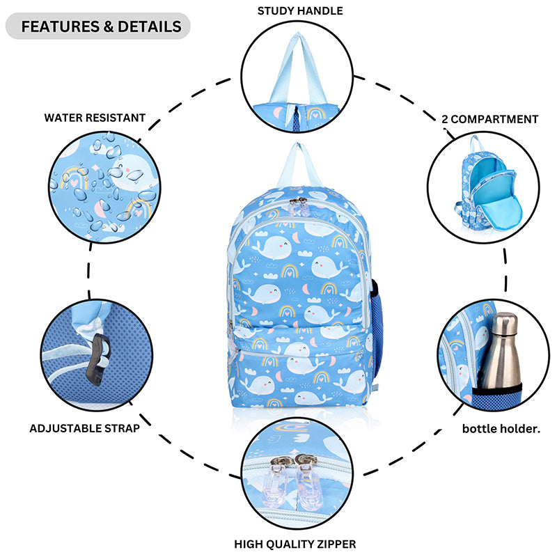 Printed backpack- Whale