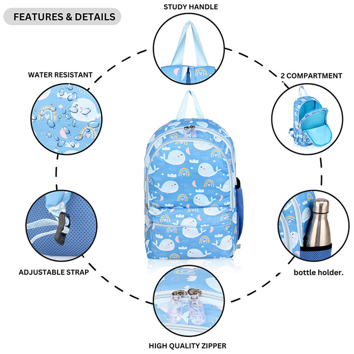 Printed backpack- Whale