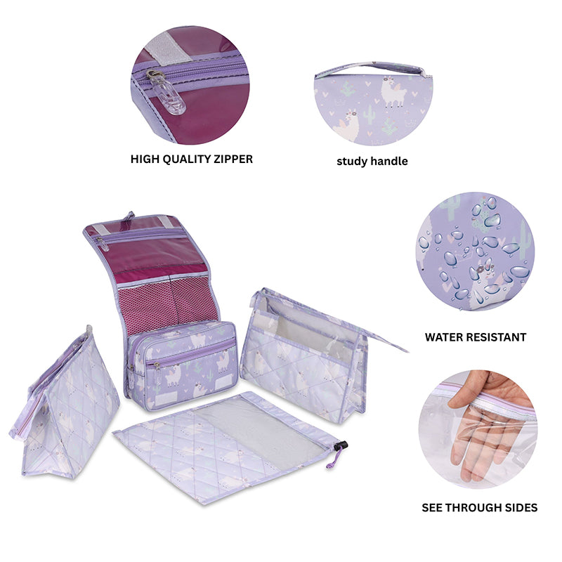 Multi use pouch set- 4 piece set -Llama