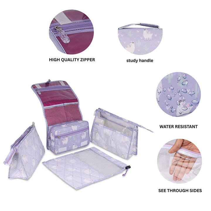 Complete travel set- 7 piece set - Llama