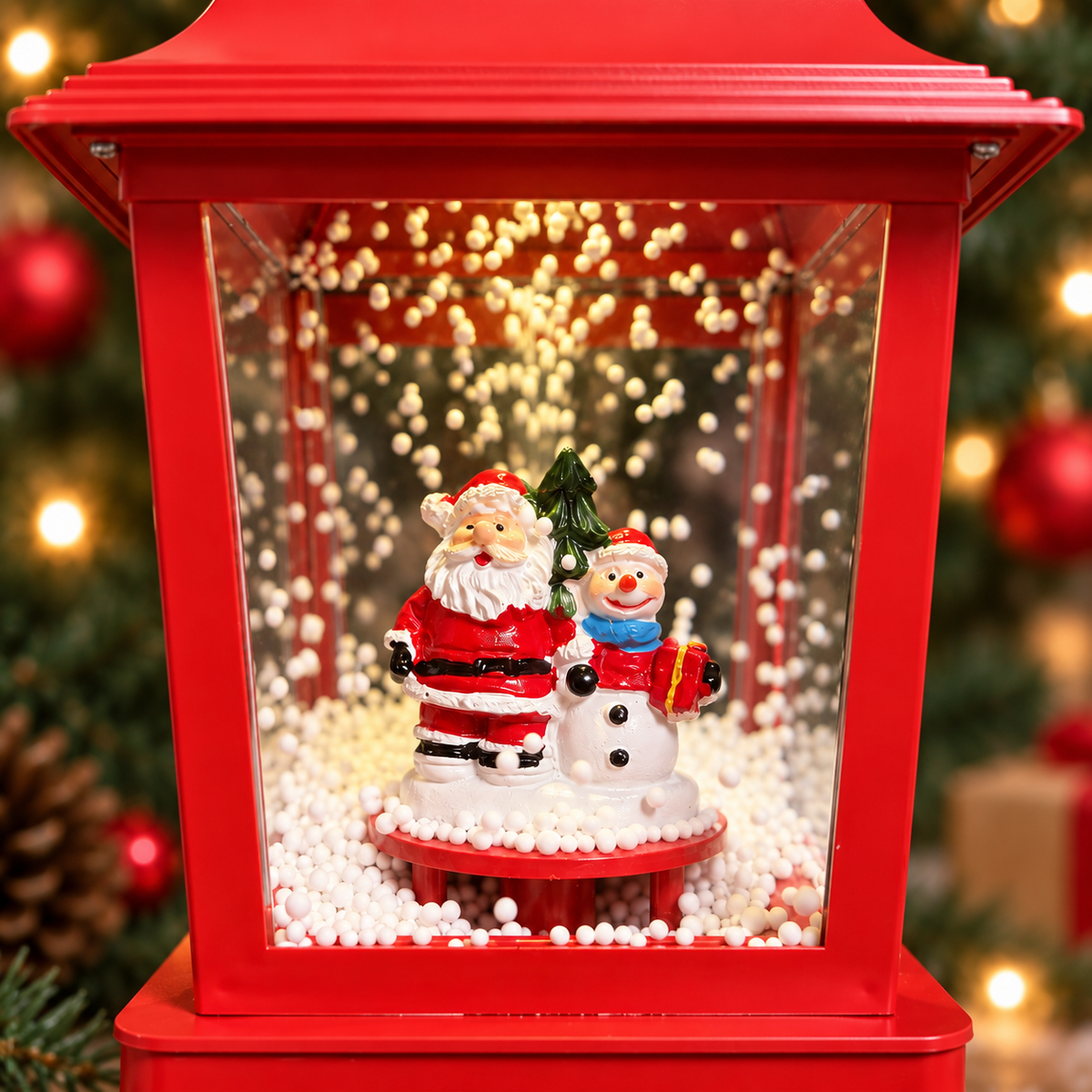 4ft Musical Snowfall Lamp Post