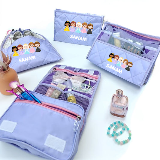 Multi use pouch set- 4 piece set - Princess