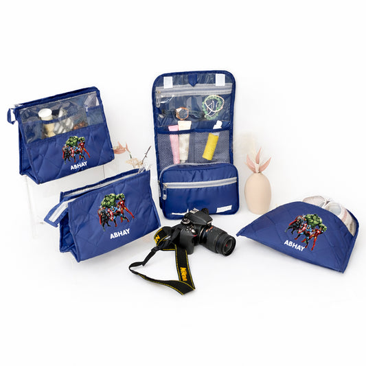 Multi use pouch set- 4 piece set - Superhero
