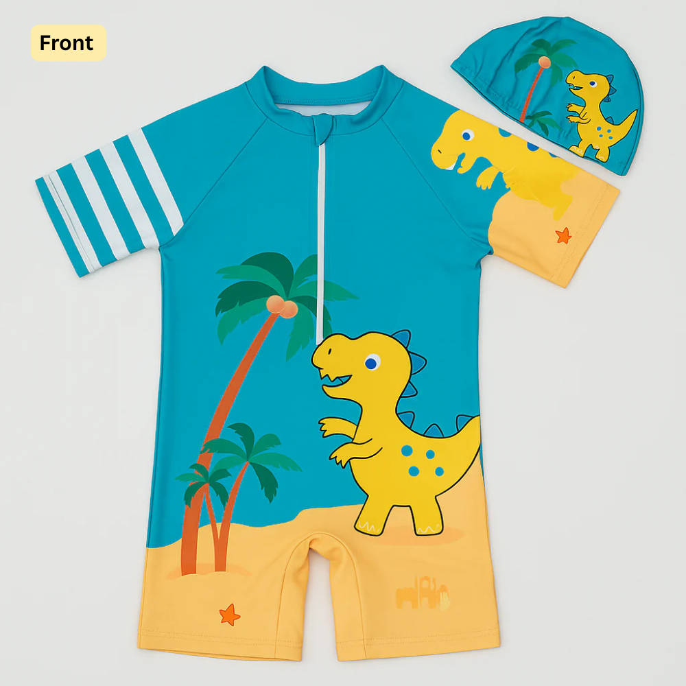 Dino Island Adventure Swim Set with Cap