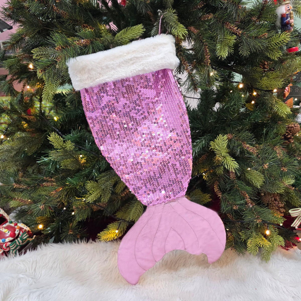 Magical Mermaid Stocking - Blush Pink