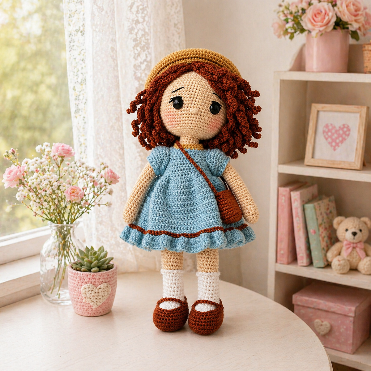 Crochet Doll - Charlotte The Curly Doll