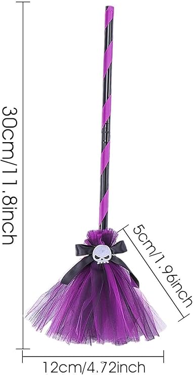 Wicked Witch Broom – Midnight Hex (Purple)